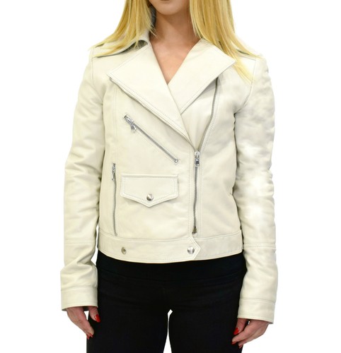 Women genuine leather white - genuine,