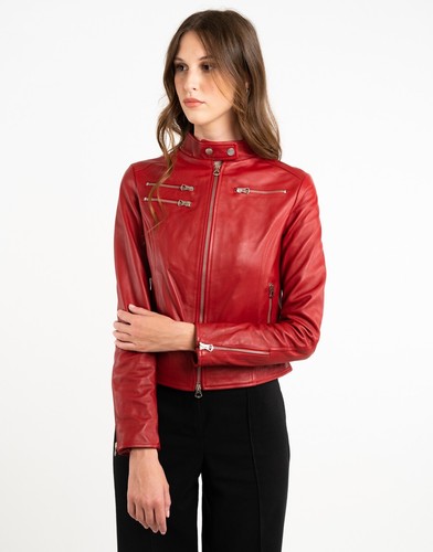 Womens leather jacket - jacket,